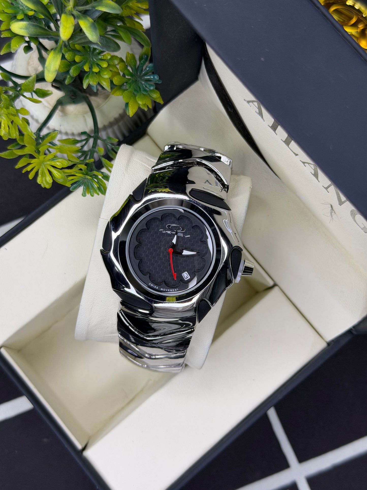 Oklay Men’s Stainless Steel Bracelet Watch