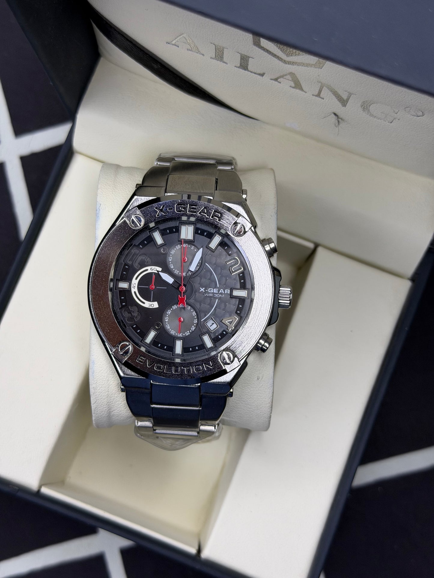 X Gear Men’s Stainless Steel Bracelet Watch – Premium Heavyweight Edition