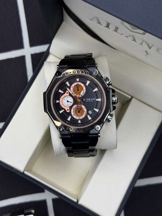 X Gear Men’s Stainless Steel Bracelet Watch – Premium Heavyweight Edition