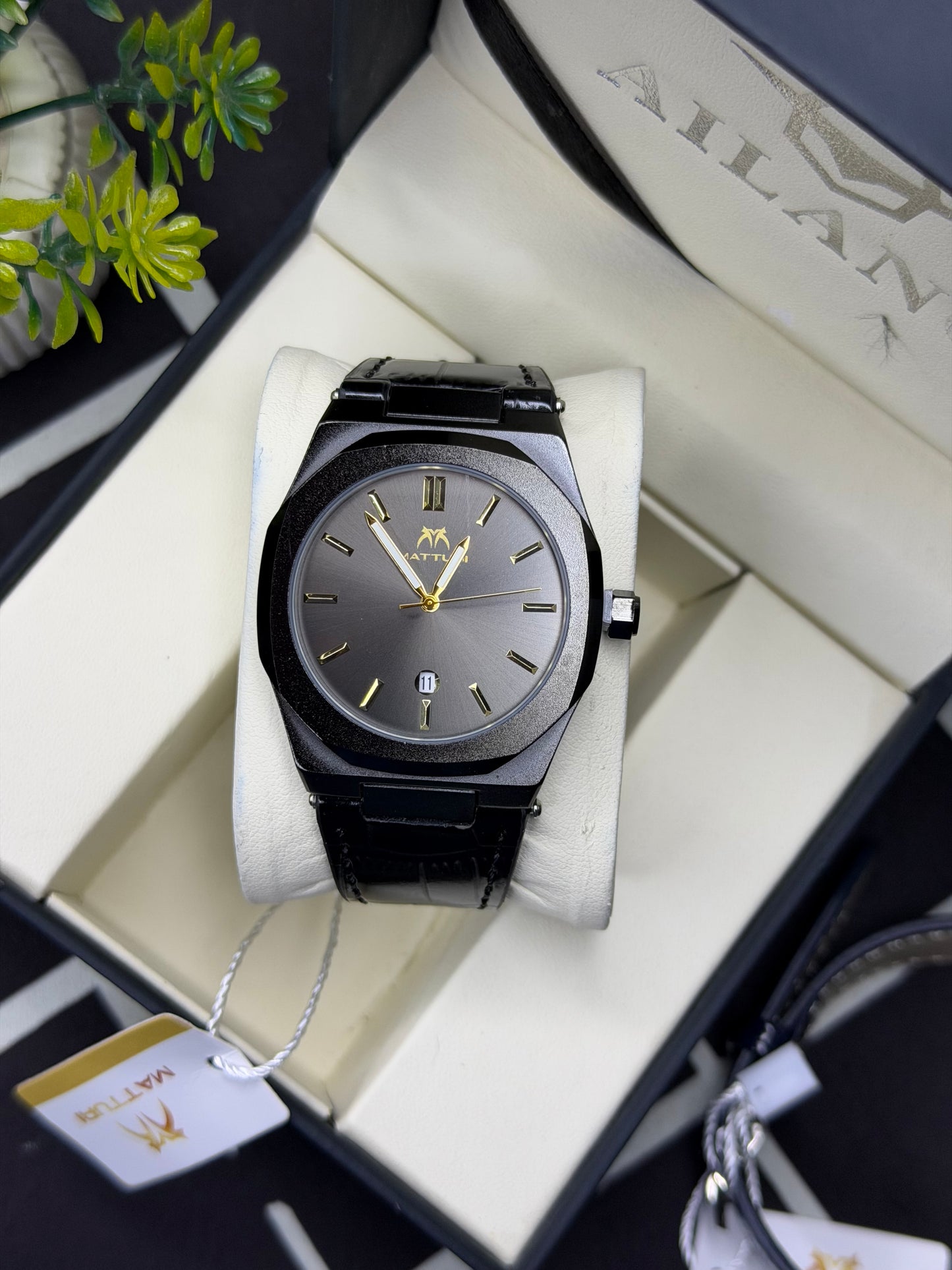 Matturi Sleek Steel Dial Watch